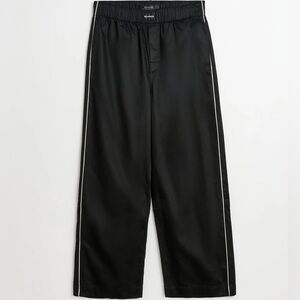 Magniberg Gala Swarovski Crystal Heart Embelished Black Stripe Pants